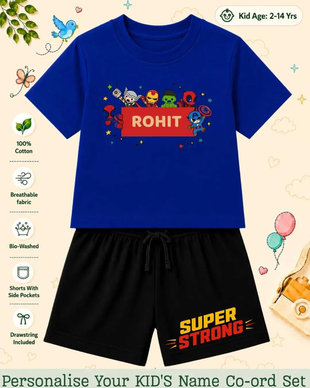 Hollywood Custom Kid's Co-ord Set Swiftsoul