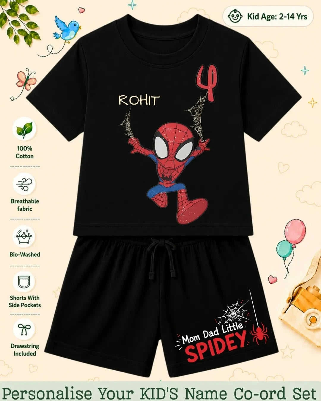 Hollywood Custom Kid's Co-ord Set Swiftsoul