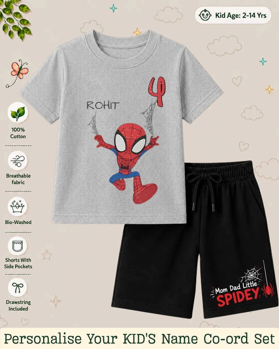 Hollywood Custom Kid's Co-ord Set Swiftsoul