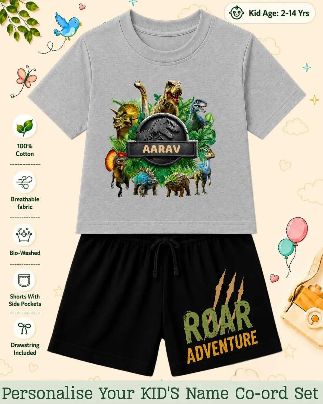 Hollywood Custom Kid's Co-ord Set Swiftsoul