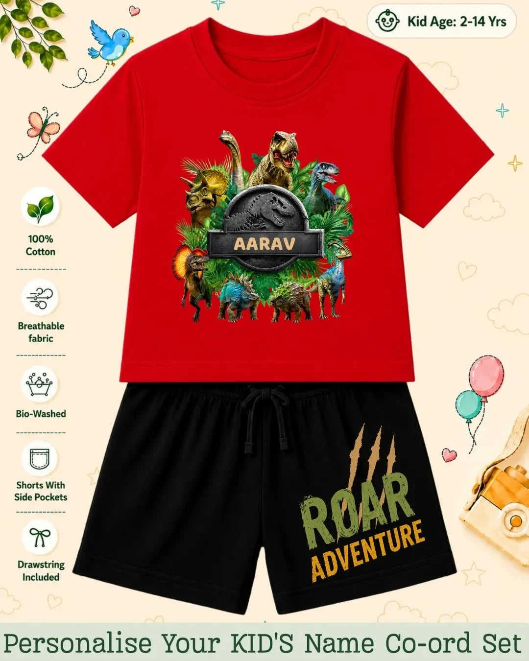 Hollywood Custom Kid's Co-ord Set Swiftsoul