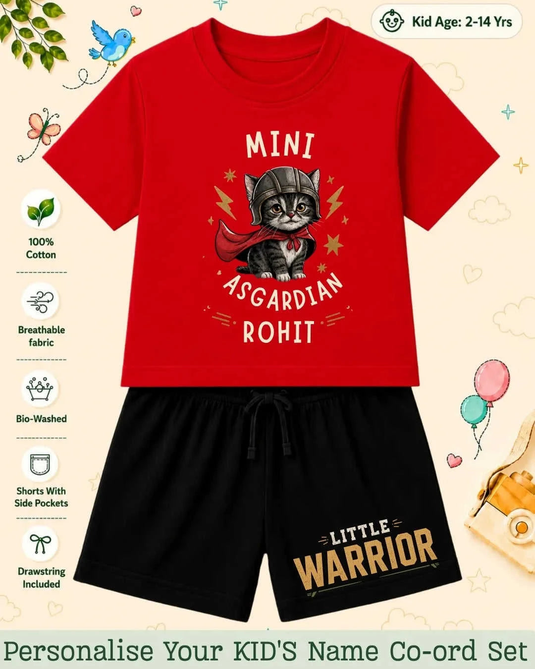 Hollywood Custom Kid's Co-ord Set Swiftsoul