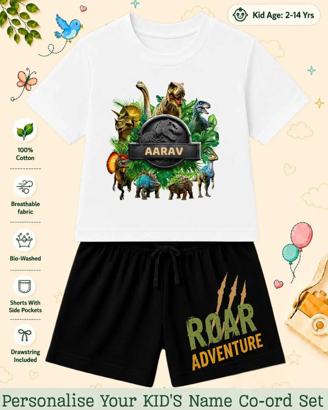 Hollywood Custom Kid's Co-ord Set Swiftsoul