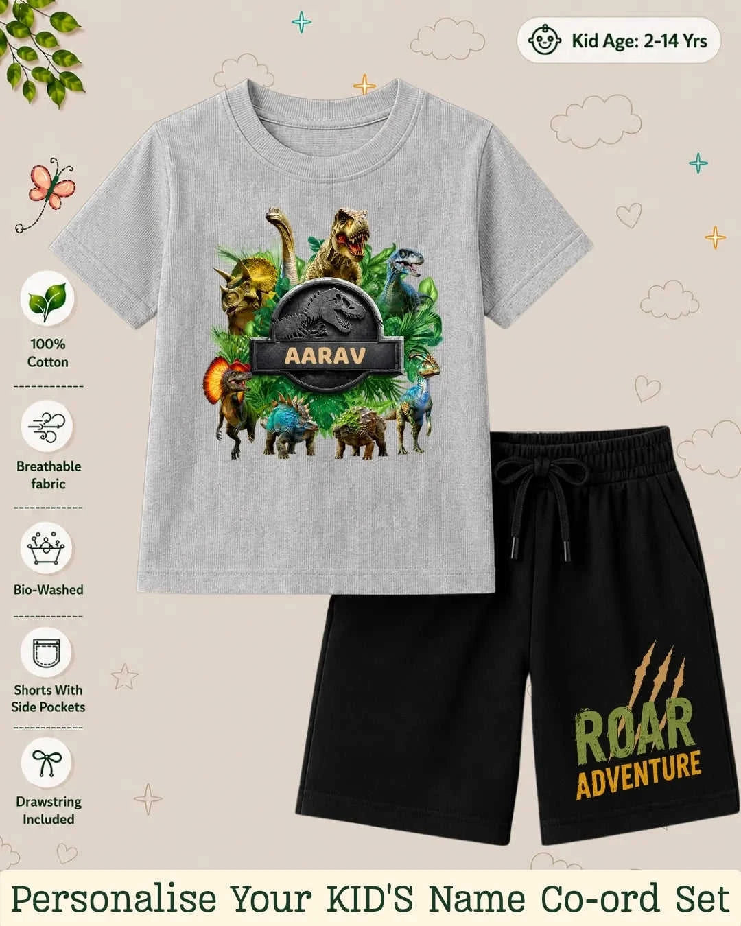 Hollywood Custom Kid's Co-ord Set Swiftsoul
