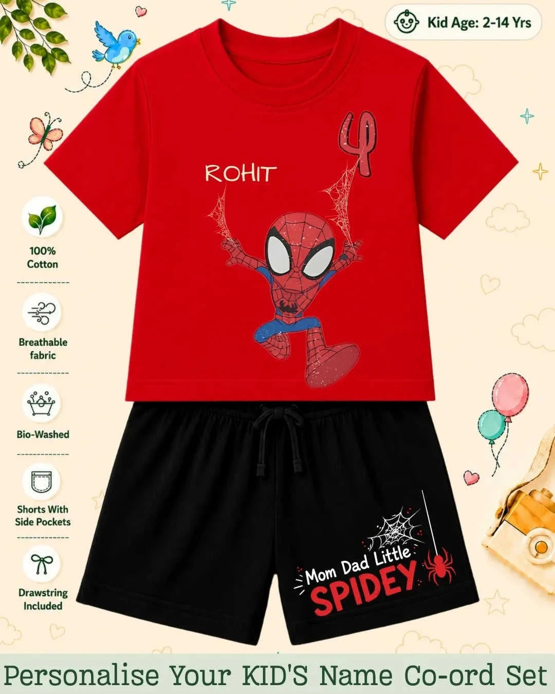 Hollywood Custom Kid's Co-ord Set Swiftsoul