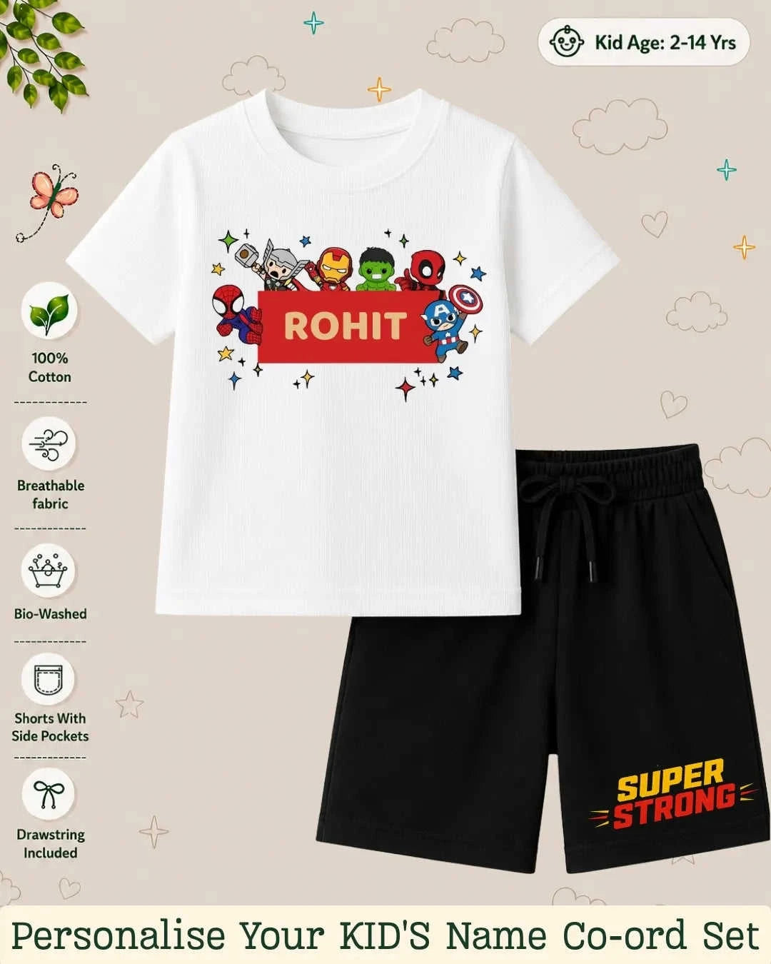Hollywood Custom Kid's Co-ord Set Swiftsoul