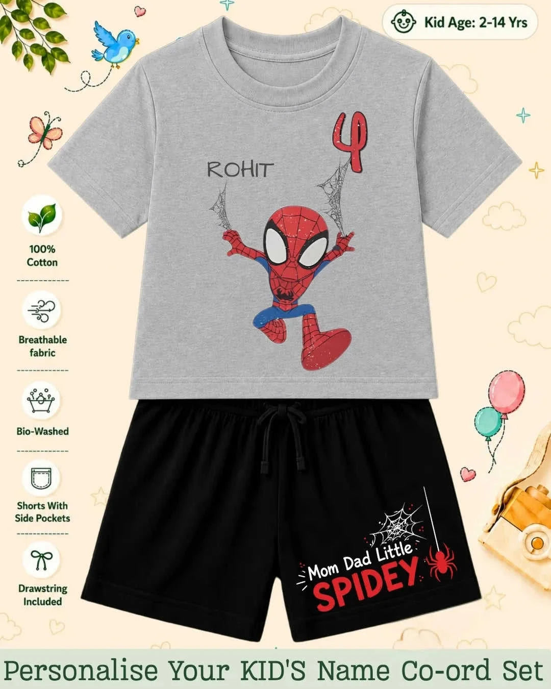 Hollywood Custom Kid's Co-ord Set Swiftsoul
