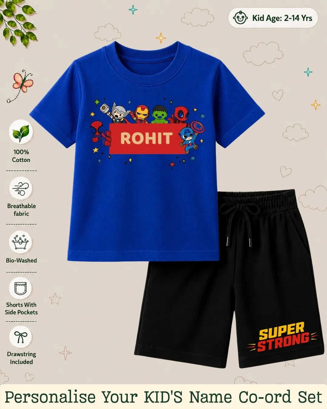 Hollywood Custom Kid's Co-ord Set Swiftsoul