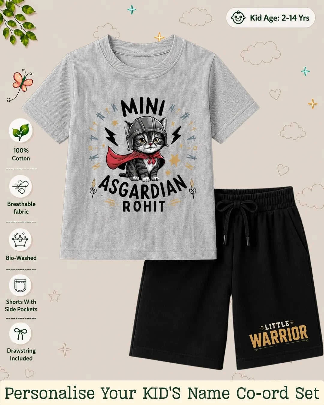 Hollywood Custom Kid's Co-ord Set Swiftsoul