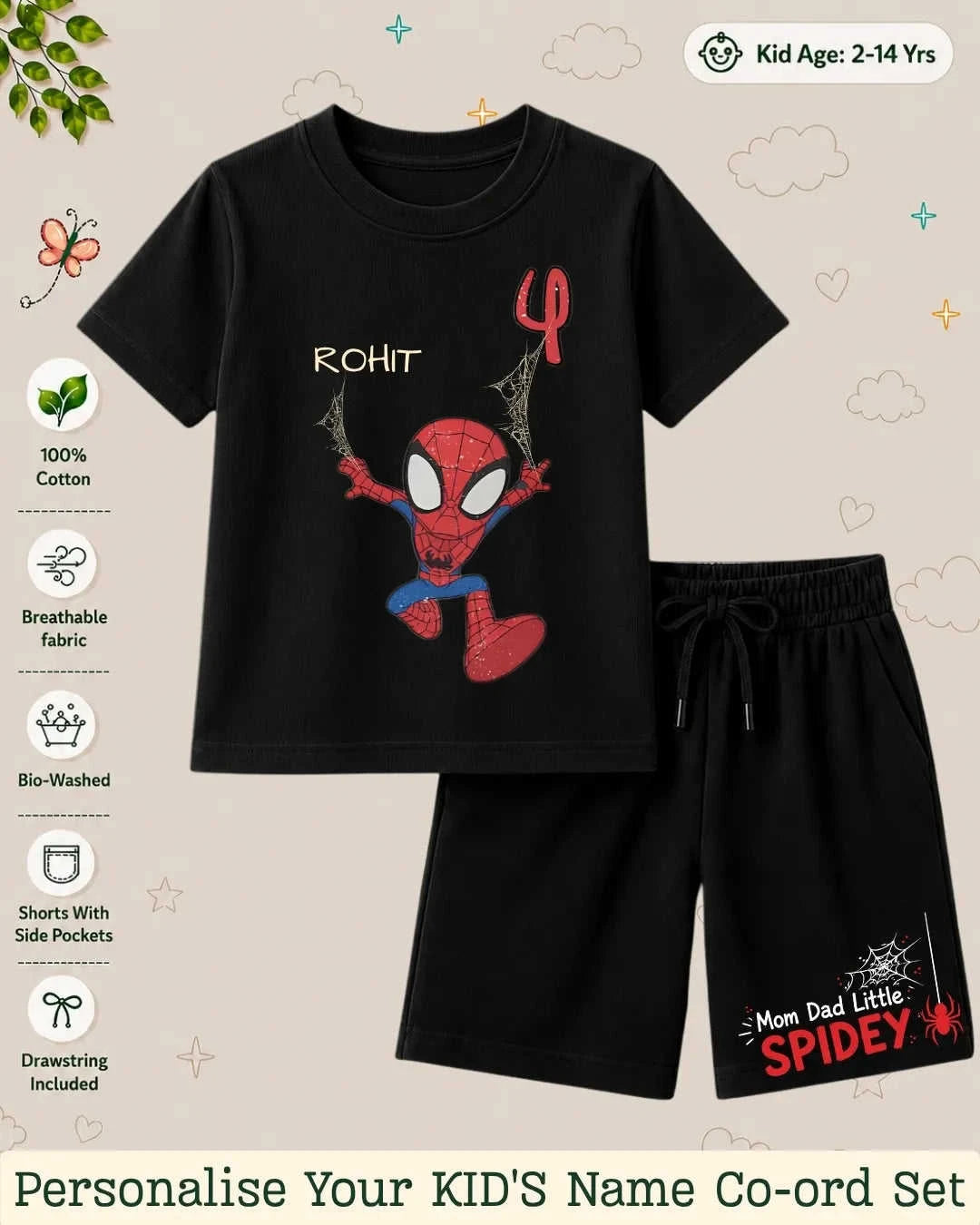 Hollywood Custom Kid's Co-ord Set Swiftsoul