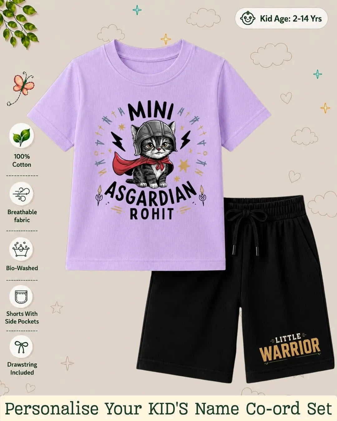 Hollywood Custom Kid's Co-ord Set Swiftsoul