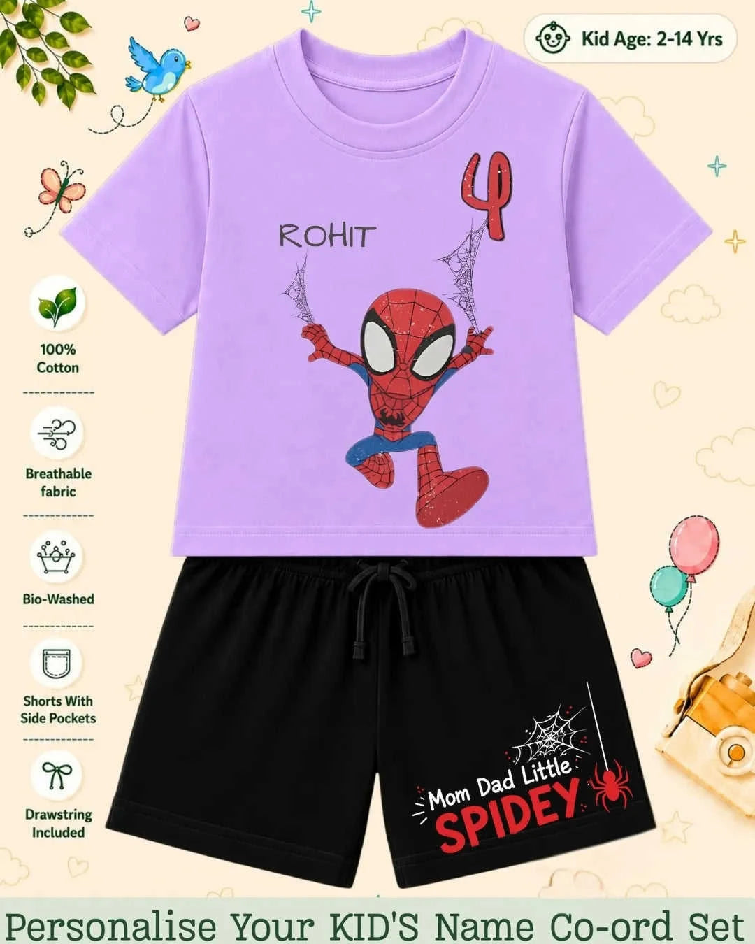 Hollywood Custom Kid's Co-ord Set Swiftsoul