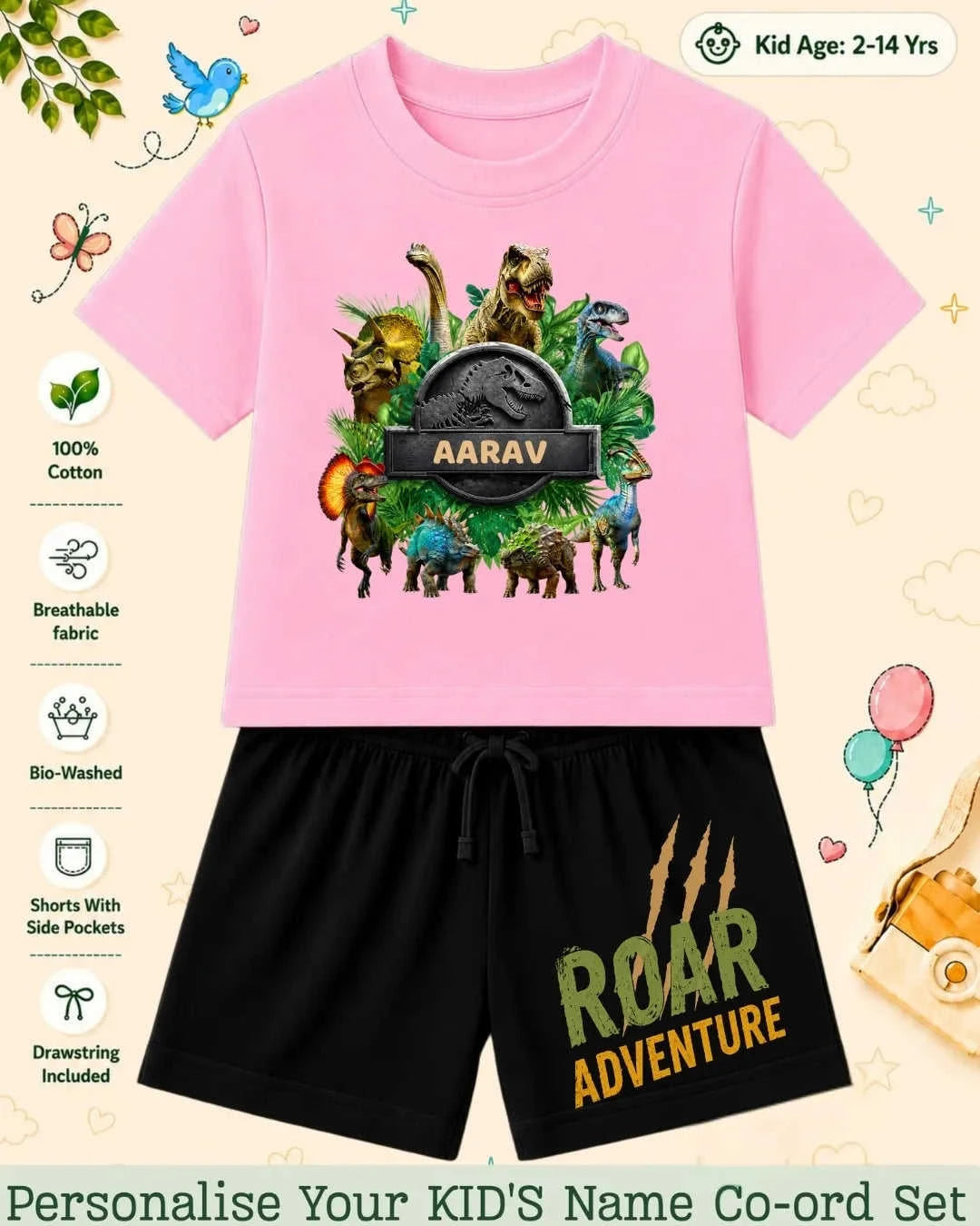 Hollywood Custom Kid's Co-ord Set Swiftsoul
