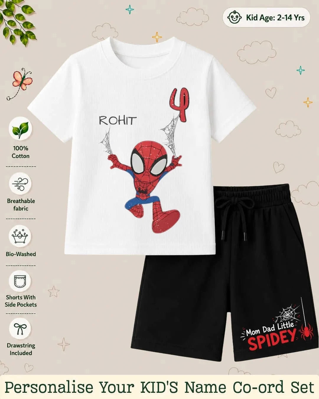 Hollywood Custom Kid's Co-ord Set Swiftsoul