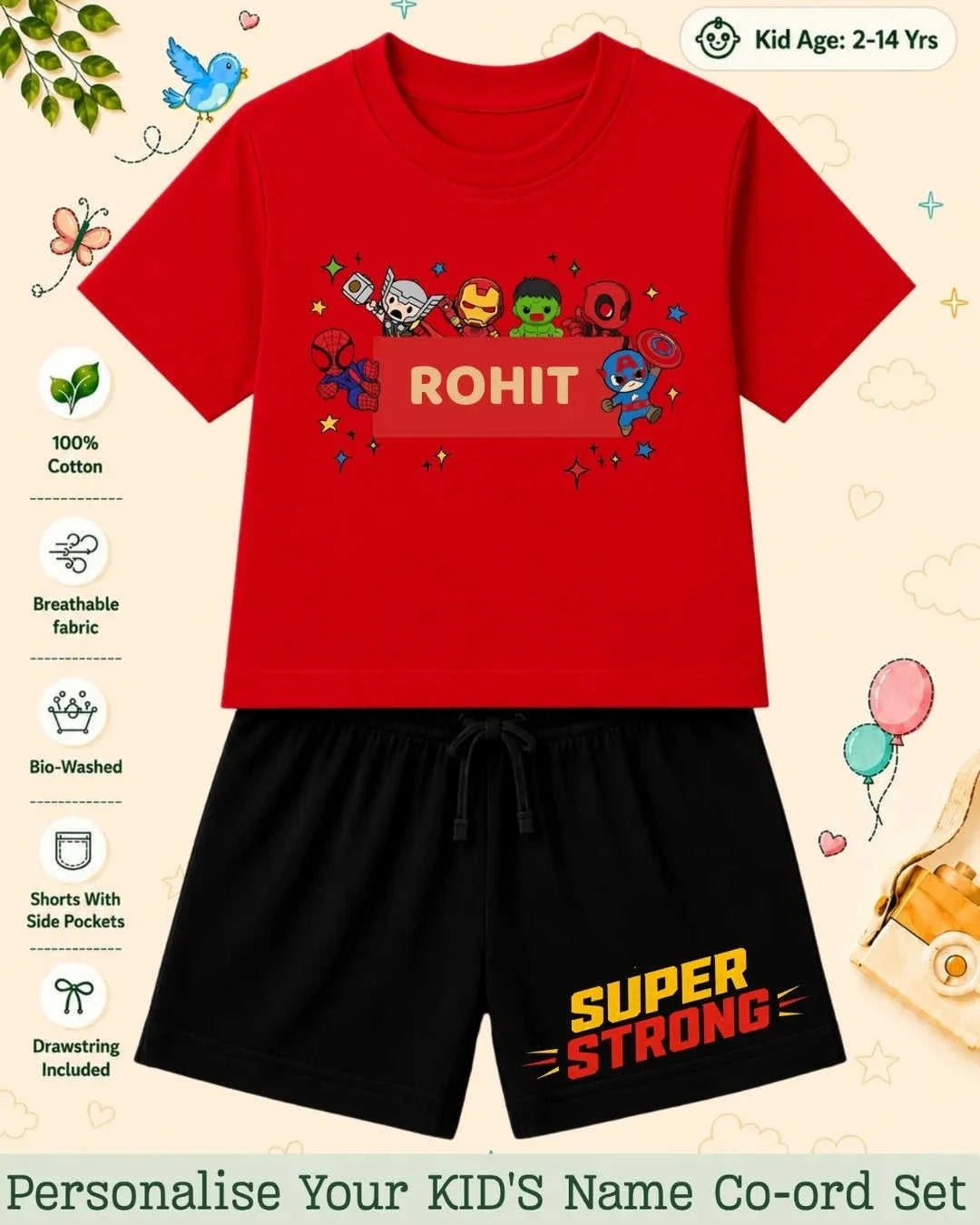 Hollywood Custom Kid's Co-ord Set Swiftsoul