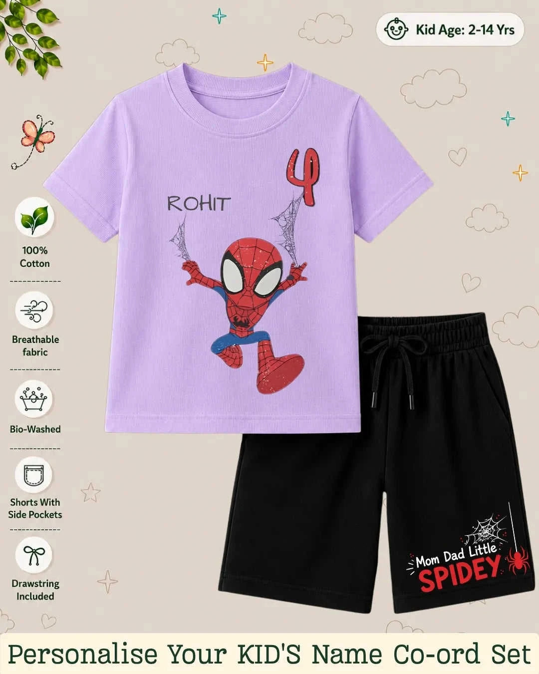 Hollywood Custom Kid's Co-ord Set Swiftsoul
