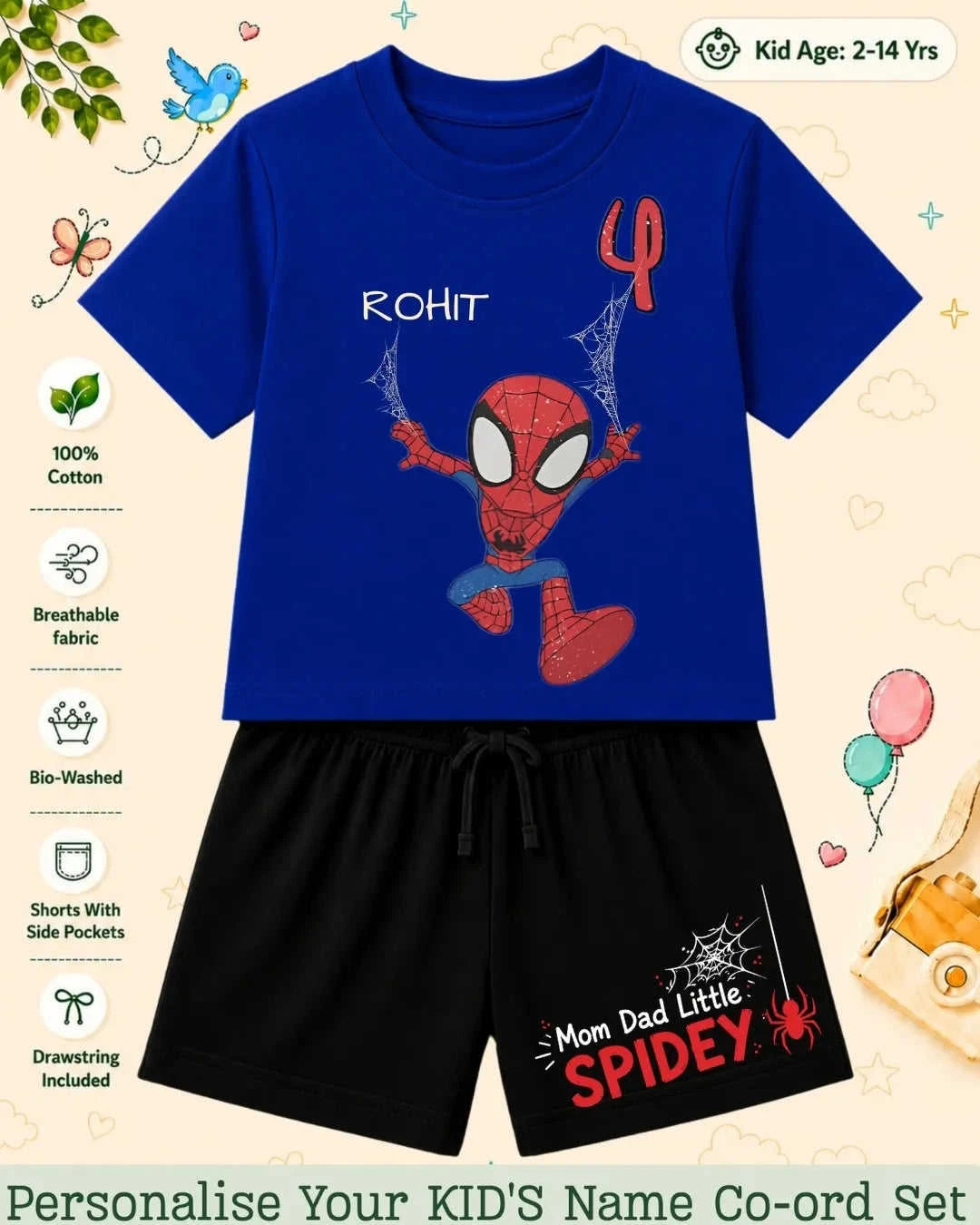 Hollywood Custom Kid's Co-ord Set Swiftsoul