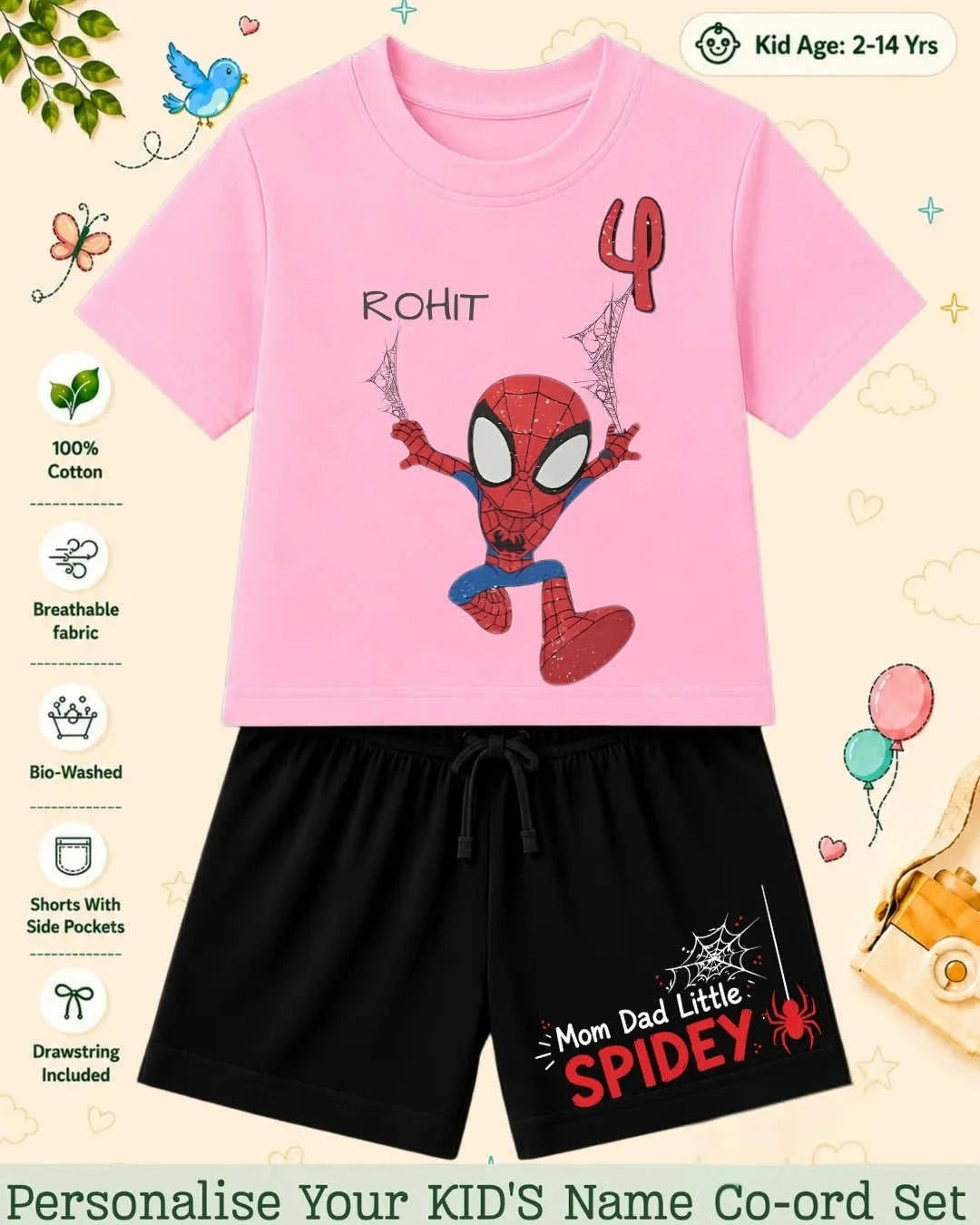 Hollywood Custom Kid's Co-ord Set Swiftsoul