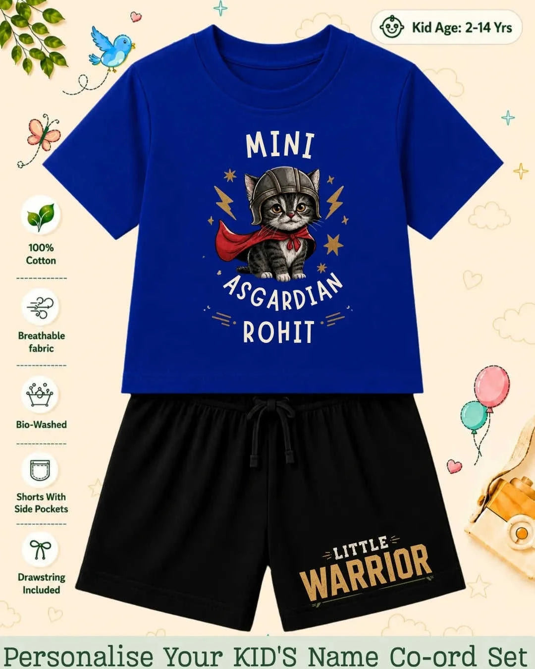 Hollywood Custom Kid's Co-ord Set Swiftsoul