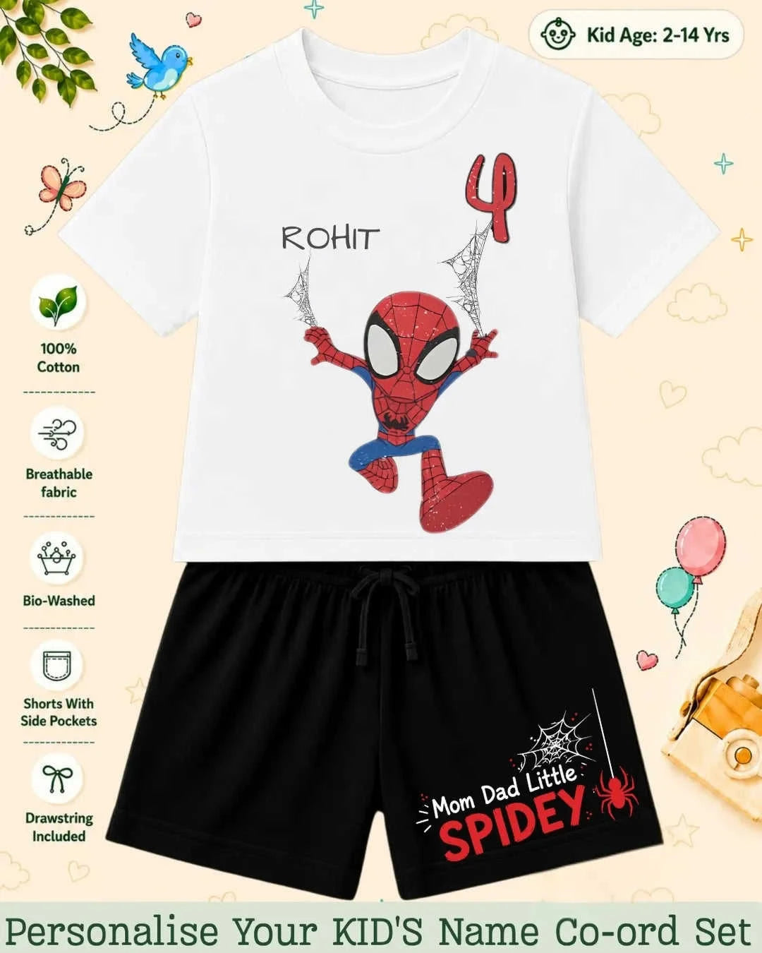 Hollywood Custom Kid's Co-ord Set Swiftsoul
