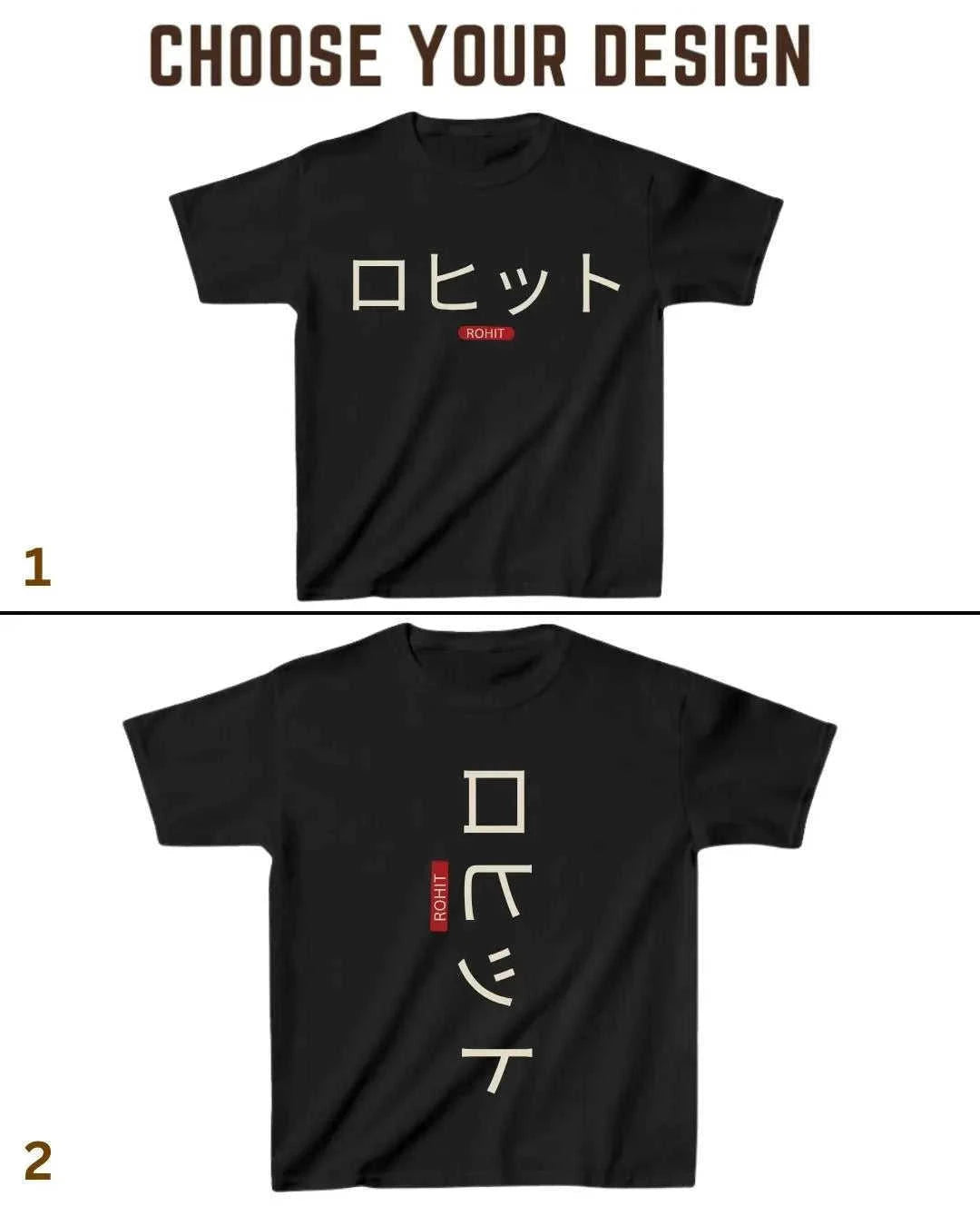 Japanese Name Custom Kid's Cotton Tee Swiftsoul