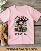 Karate & Pirate Theme Custom Kid Cotton Tee Swiftsoul