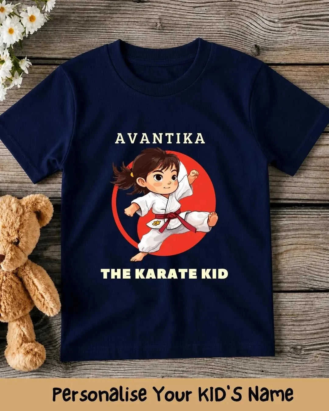 Karate & Pirate Theme Custom Kid Cotton Tee Swiftsoul