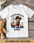 Karate & Pirate Theme Custom Kid Cotton Tee Swiftsoul