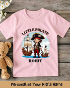Karate & Pirate Theme Custom Kid Cotton Tee Swiftsoul