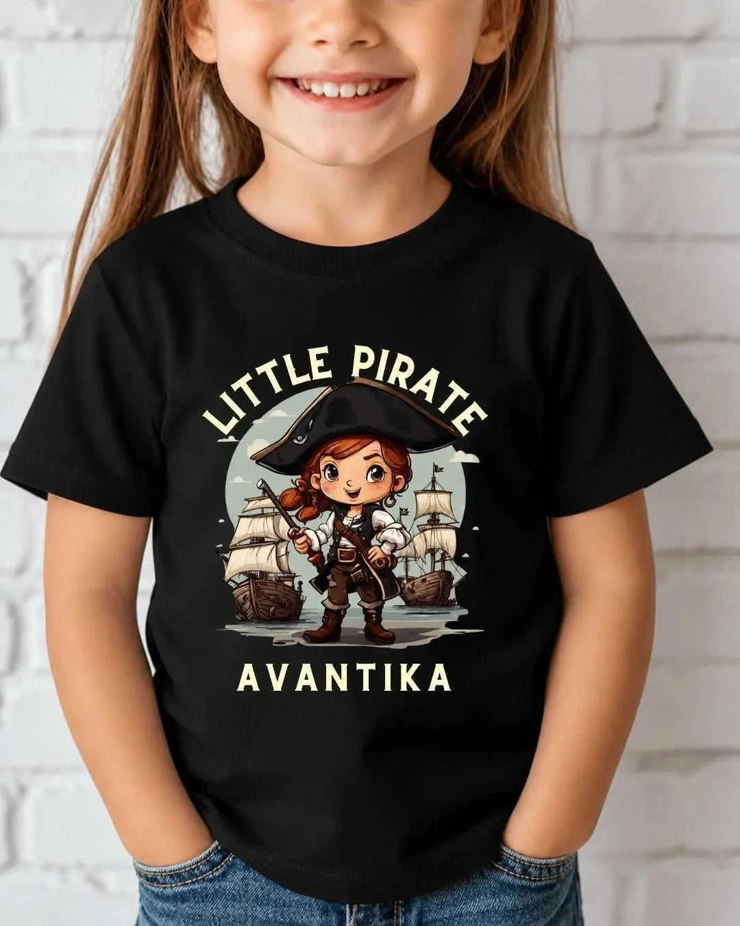 Karate & Pirate Theme Custom Kid Cotton Tee Swiftsoul