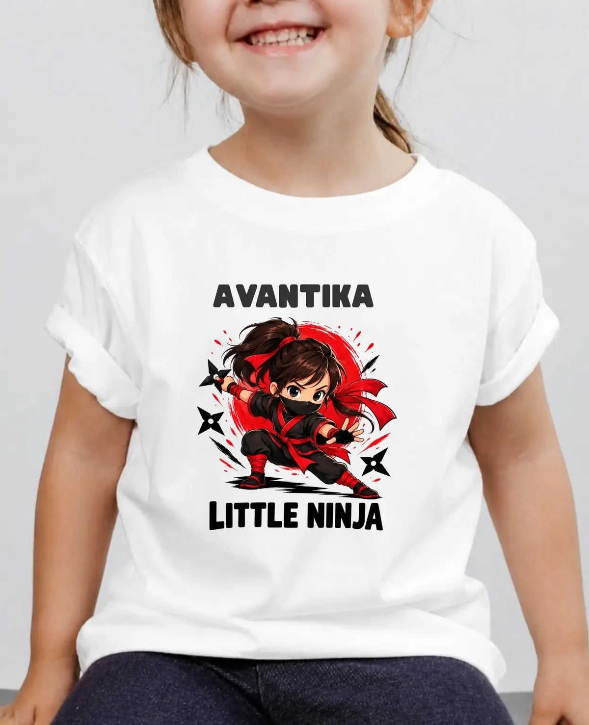 karate & Pirate Theme Custom Kid Cotton Tshirt (Copy) Swiftsoul