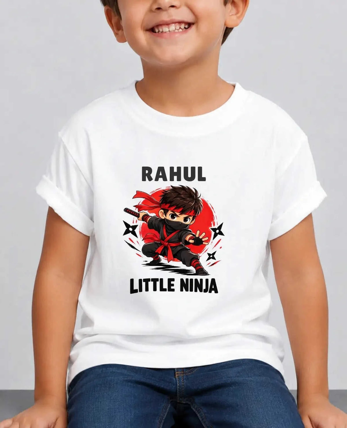 karate & Pirate Theme Custom Kid Cotton Tshirt (Copy) Swiftsoul