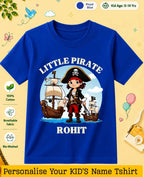karate & Pirate Theme Custom Kid Cotton Tshirt Swiftsoul