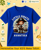 karate & Pirate Theme Custom Kid Cotton Tshirt Swiftsoul