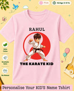 karate & Pirate Theme Custom Kid Cotton Tshirt Swiftsoul