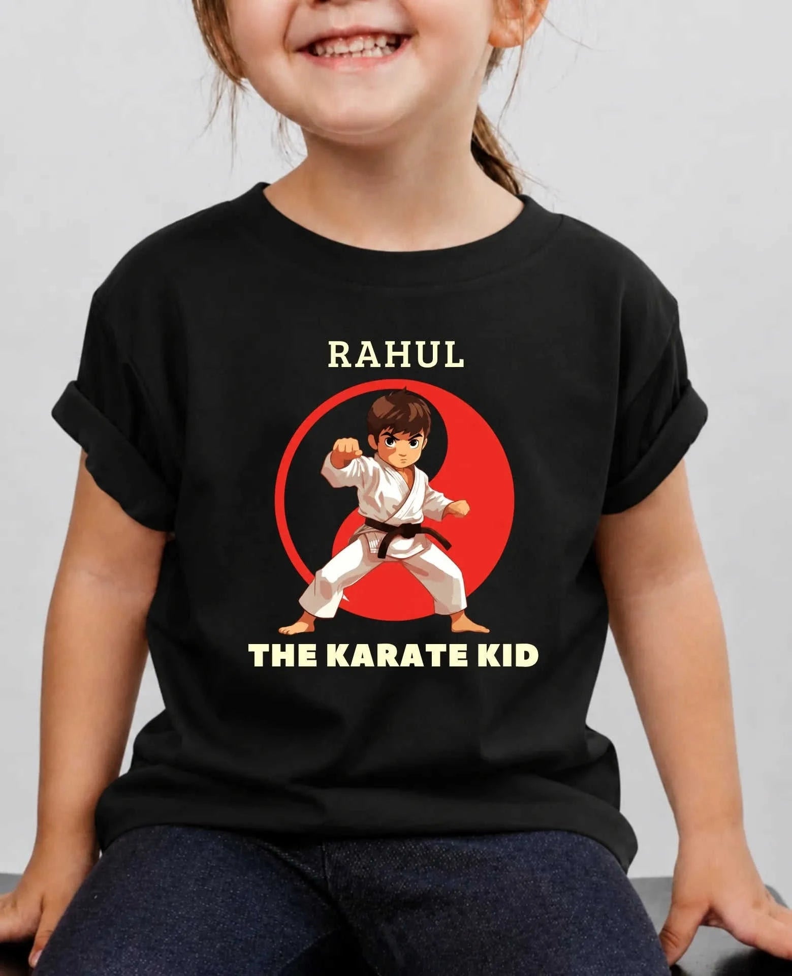 karate & Pirate Theme Custom Kid Cotton Tshirt Swiftsoul
