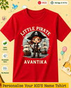 karate & Pirate Theme Custom Kid Cotton Tshirt Swiftsoul