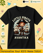 karate & Pirate Theme Custom Kid Cotton Tshirt Swiftsoul