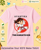karate & Pirate Theme Custom Kid Cotton Tshirt Swiftsoul