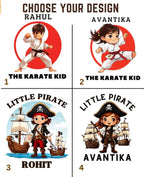 Karate & Pirate Theme Kid Co-ord Set Swiftsoul