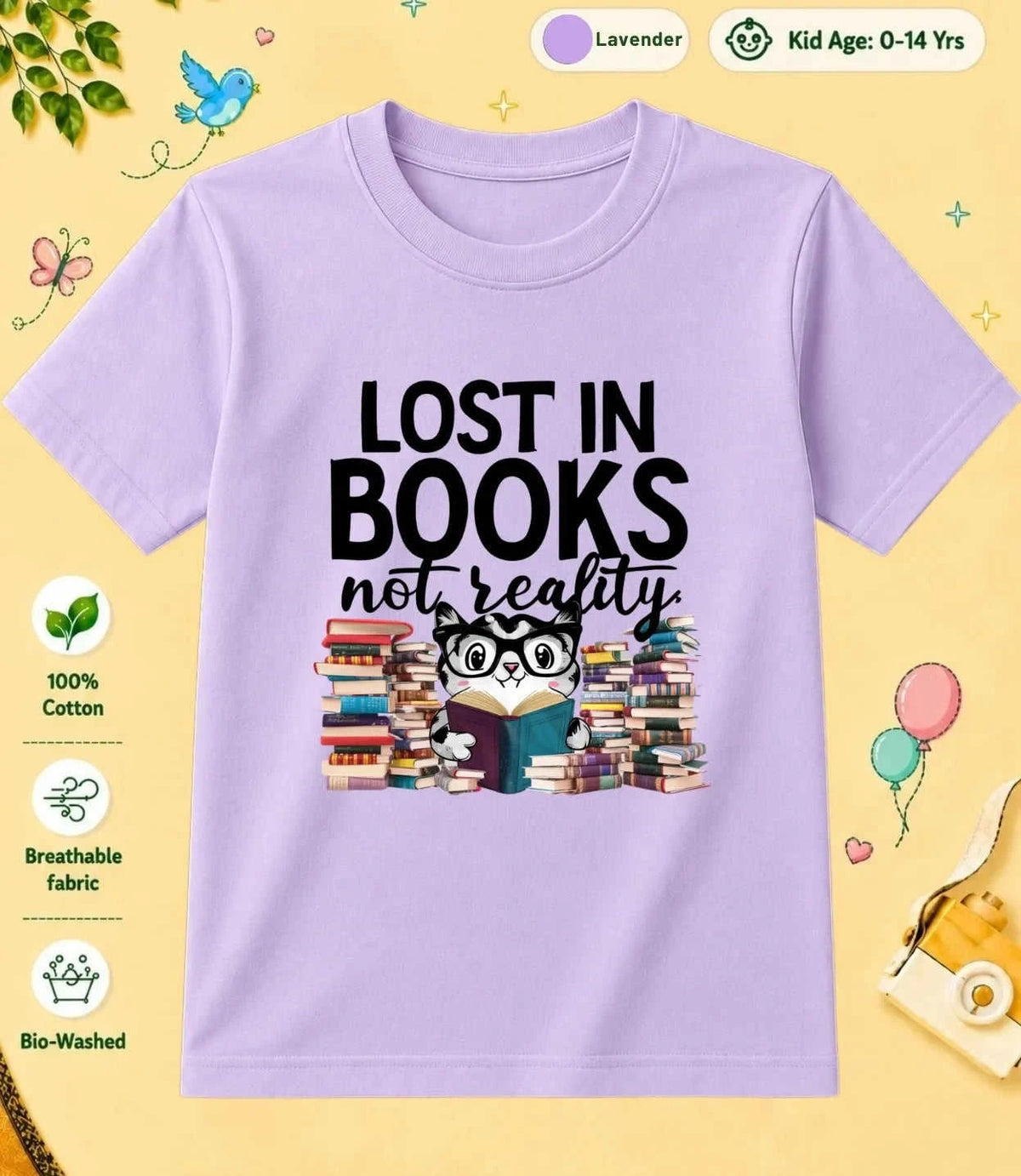 Literacy Kid Cotton Tee Swiftsoul