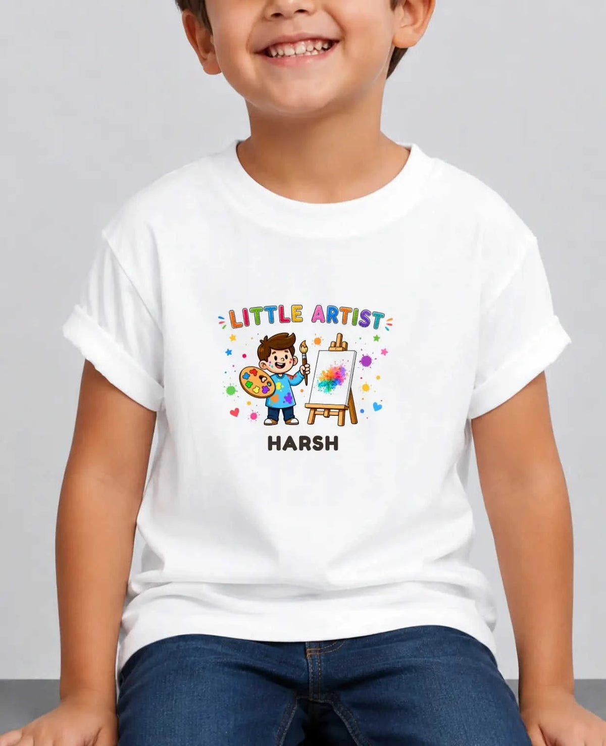 Little Artist Custom Kid Cotton Tshirt Swiftsoul