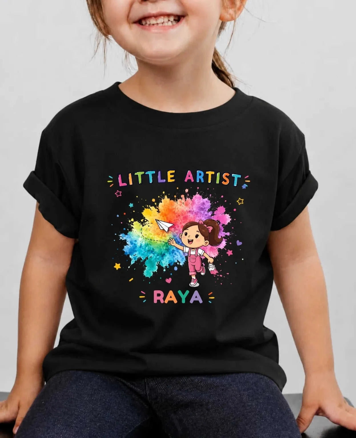 Little Artist Custom Kid Cotton Tshirt Swiftsoul