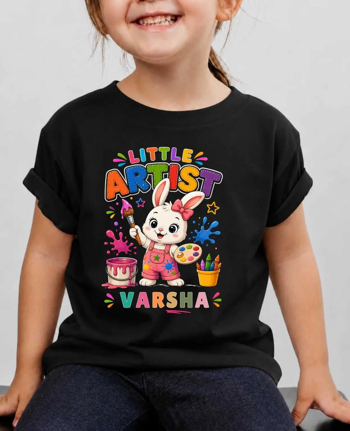 Little Artist Custom Kid Cotton Tshirt Swiftsoul