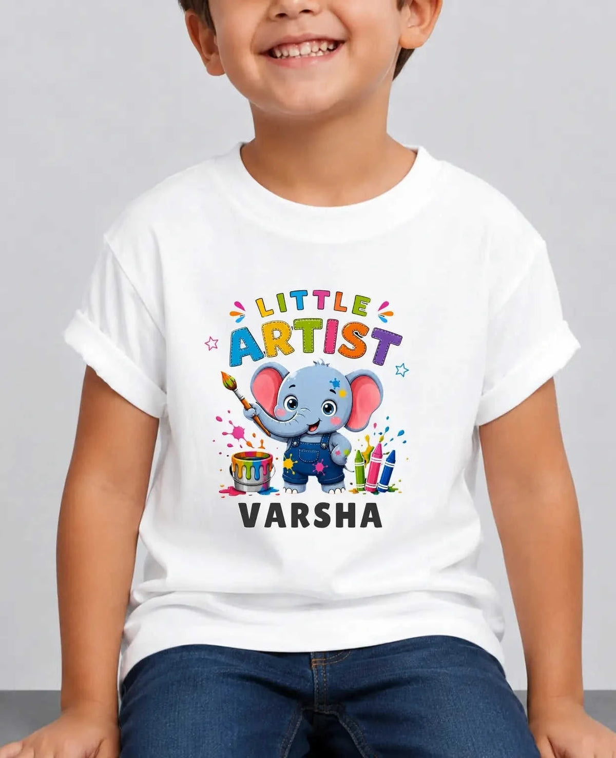 Little Artist Custom Kid Cotton Tshirt Swiftsoul