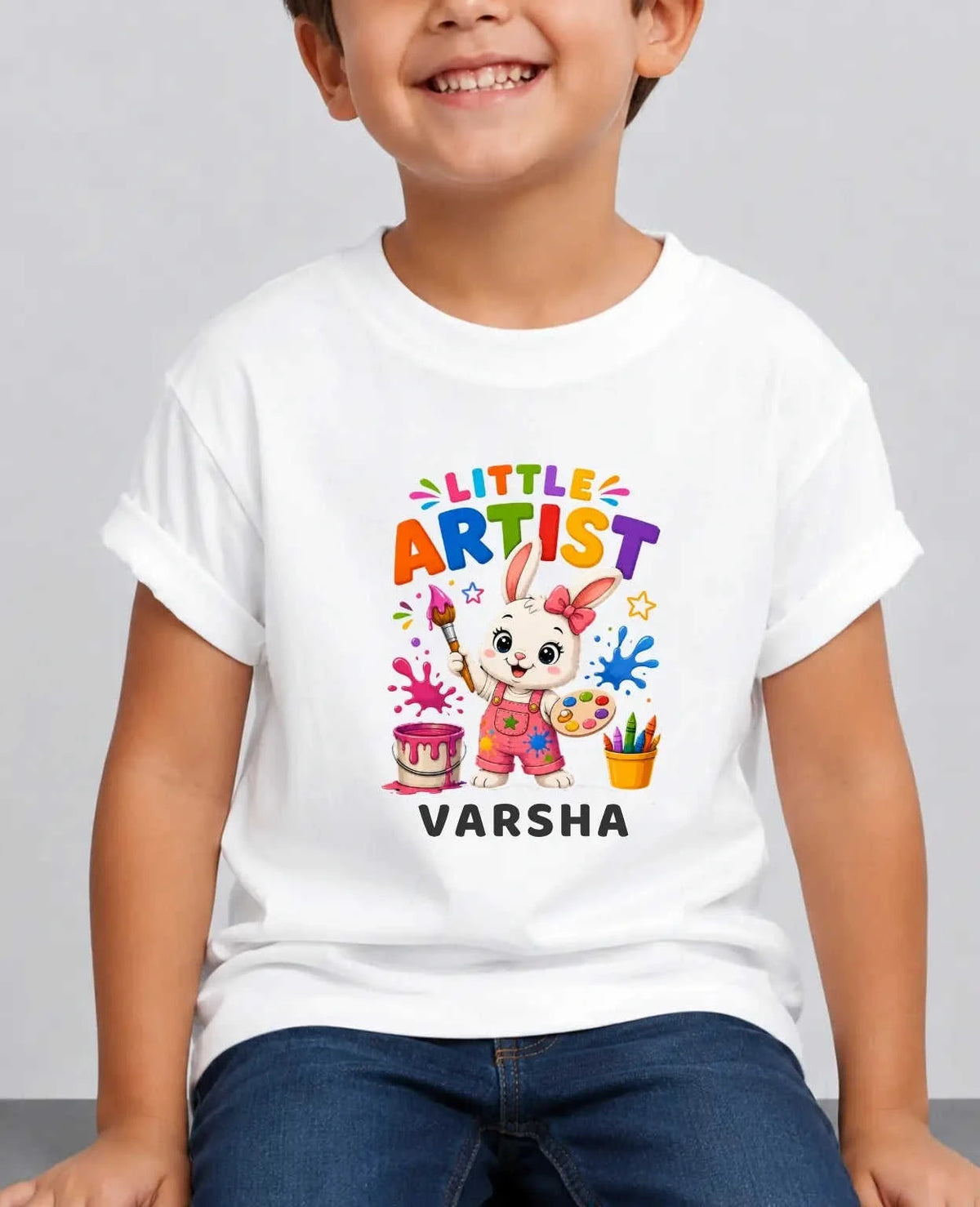 Little Artist Custom Kid Cotton Tshirt Swiftsoul