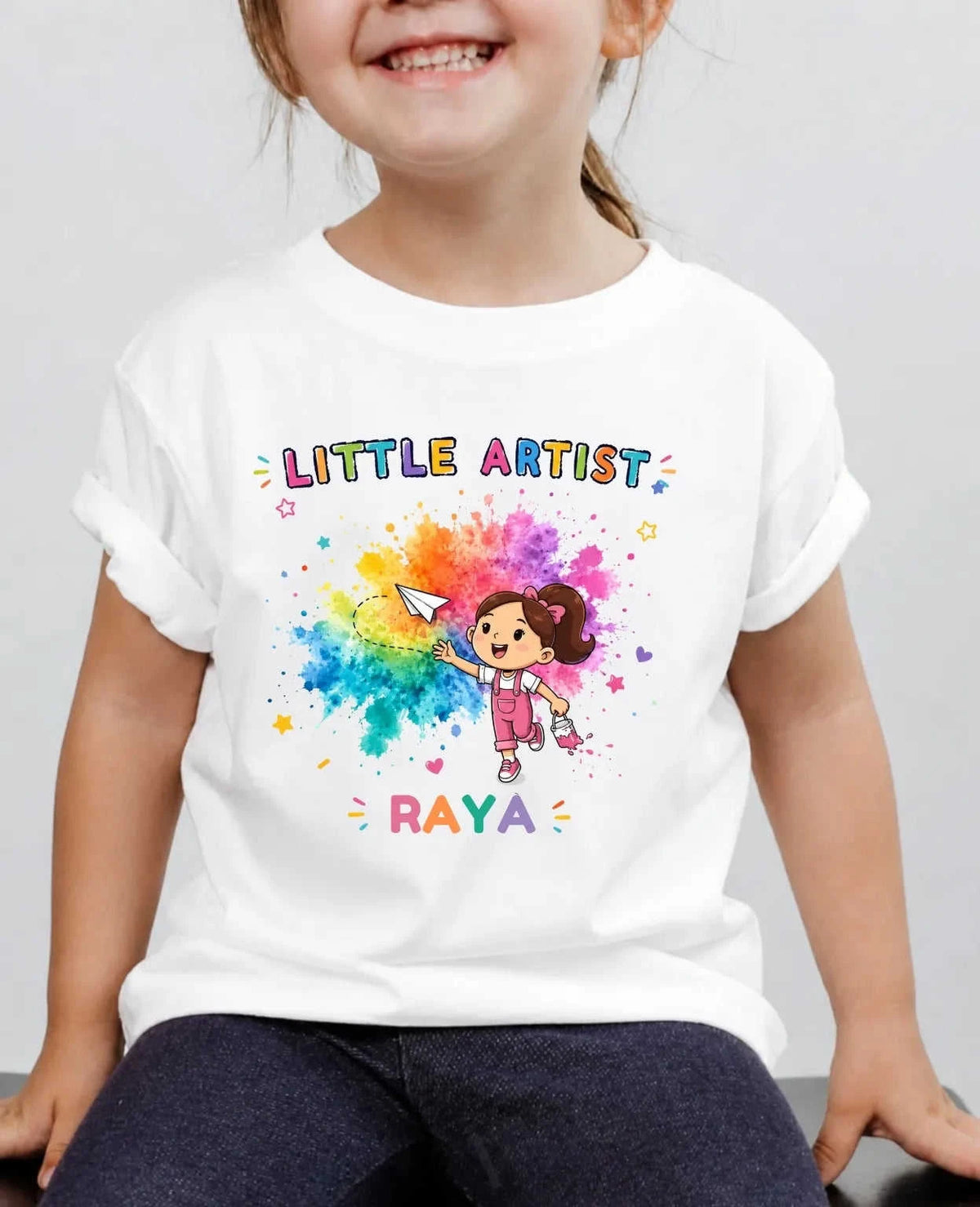 Little Artist Custom Kid Cotton Tshirt Swiftsoul