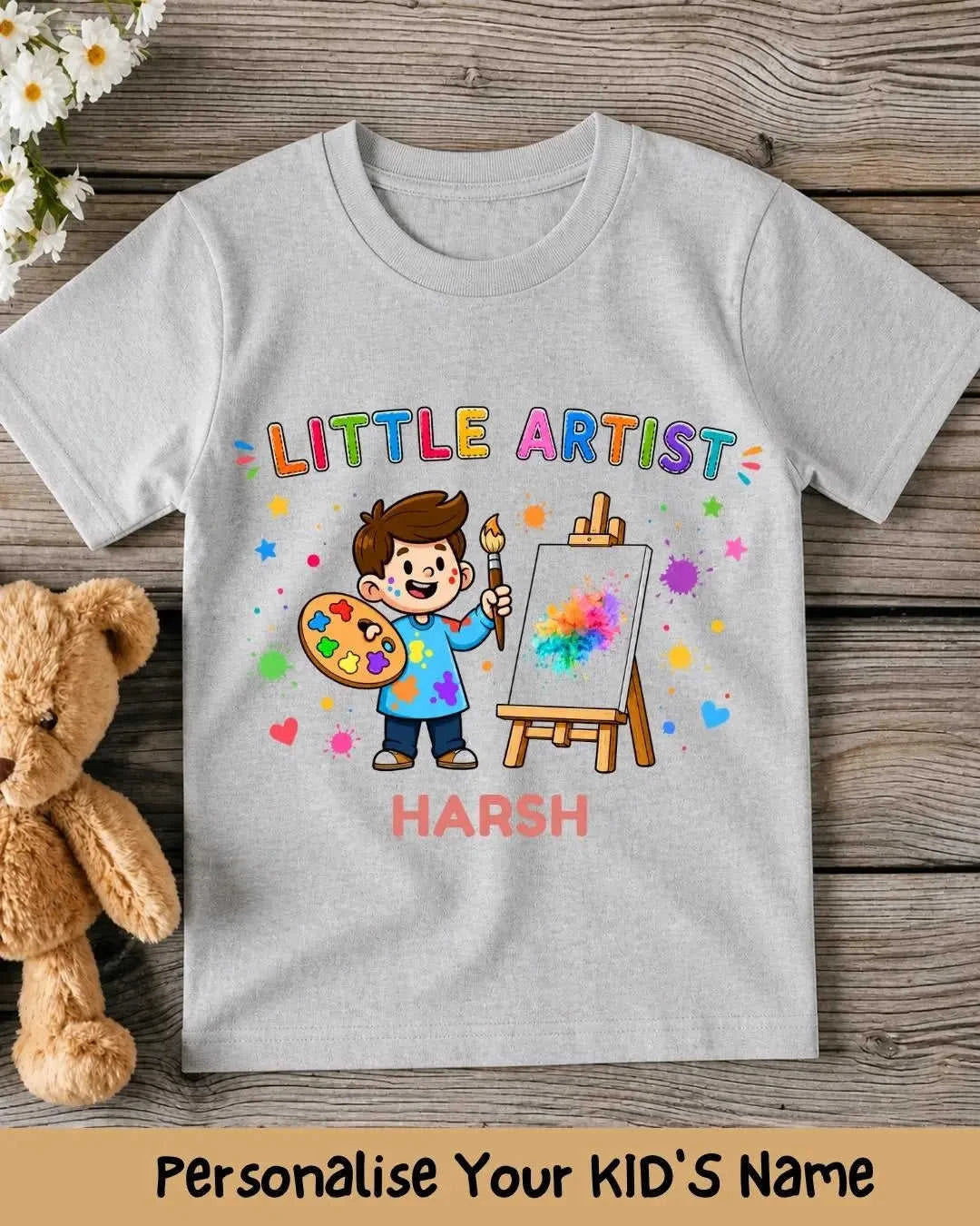 Little Artist Custom Kids Name Tee Swiftsoul 