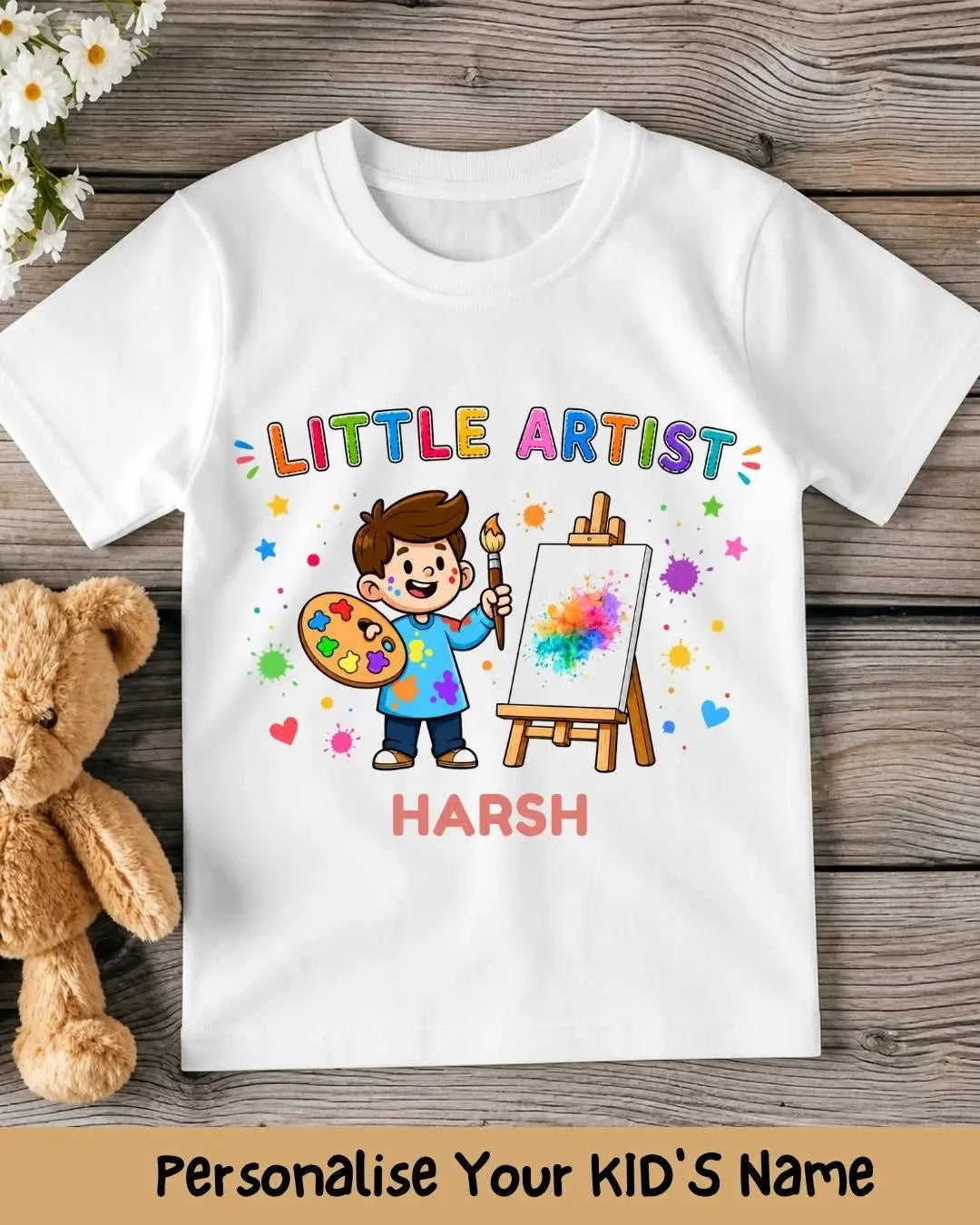 Little Artist Custom Kids Name Tee Swiftsoul 