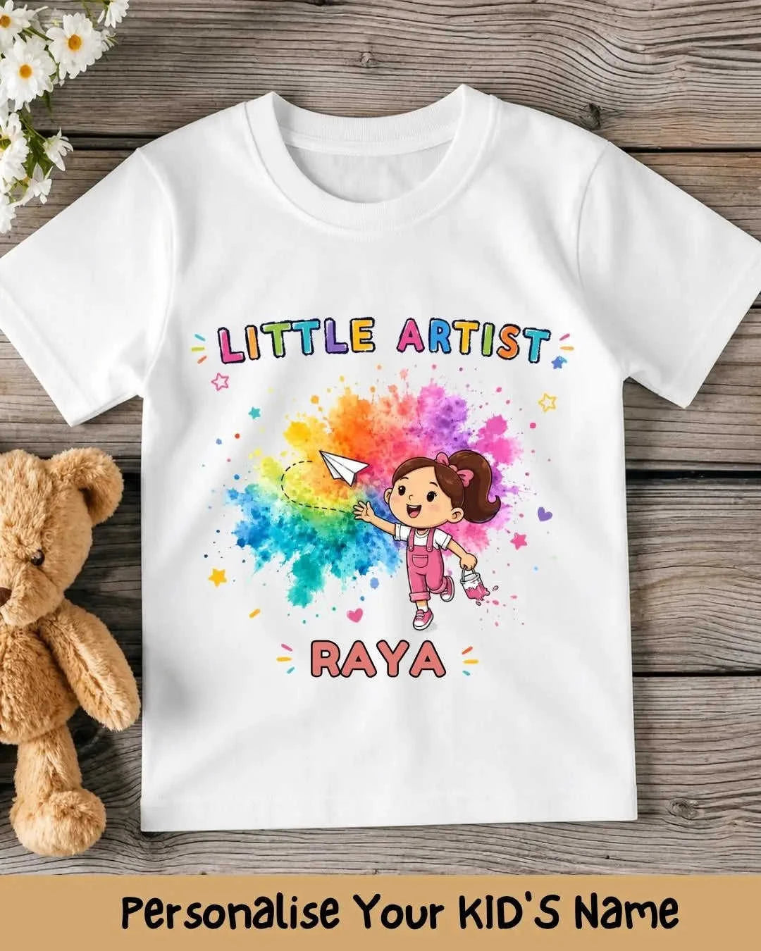 Little Artist Custom Kids Name Tee Swiftsoul 